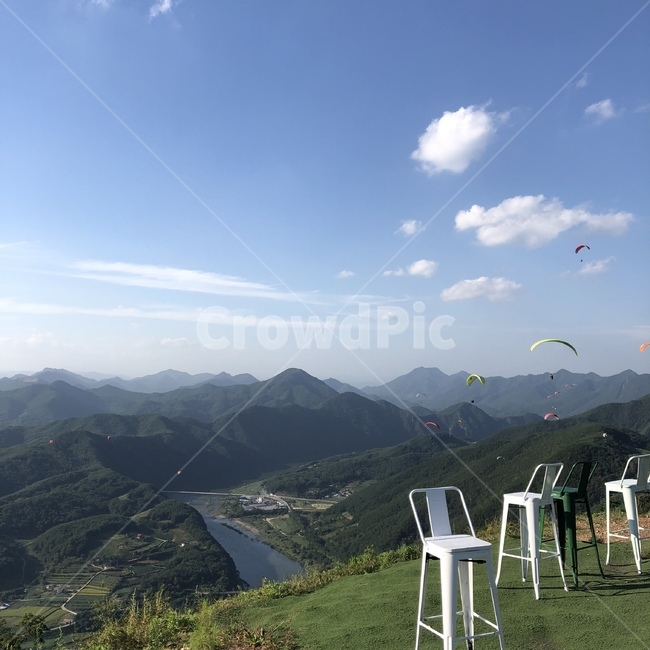 산,자연,패러글라이딩,분위기,전망,자연,풍경,nature,landscape,outdoors,옥외