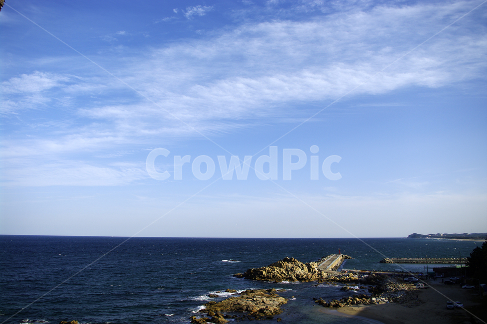 하늘,바다,구름,풍경,바위,자연,풍경,nature,landscape,architecture,건축물,building,건물,tower,탑,promontory,곶