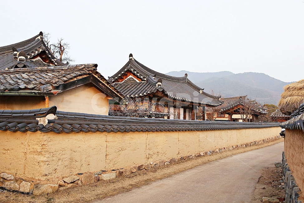 하회마을,한옥,한옥집,집,기와집,전통집,자연,풍경,겨울,문화재,건축물,한국전통,한국문화,korean traditional,korean culture