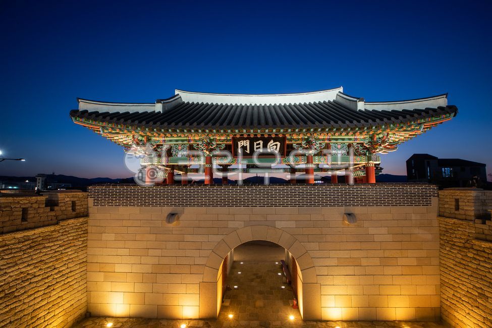 한국,경주,경주읍성,관광지,야경,읍성,경상북도,역사