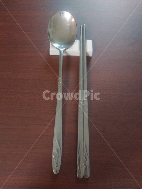 숟가락,젓가락,밥,식사,새무늬,상,spoon