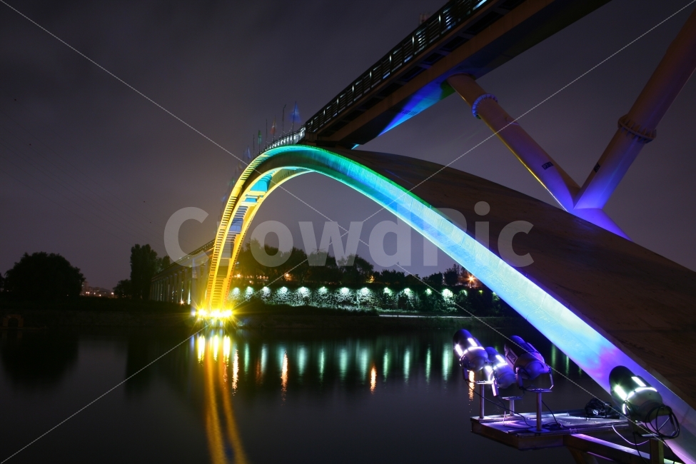 캐논,서울,무지개다리,선유도,한강,도시,풍경,city,landscape,야경,밤,nightscape,night,랜드마크,landmark,tourist attraction,building,건물,bridge,다리