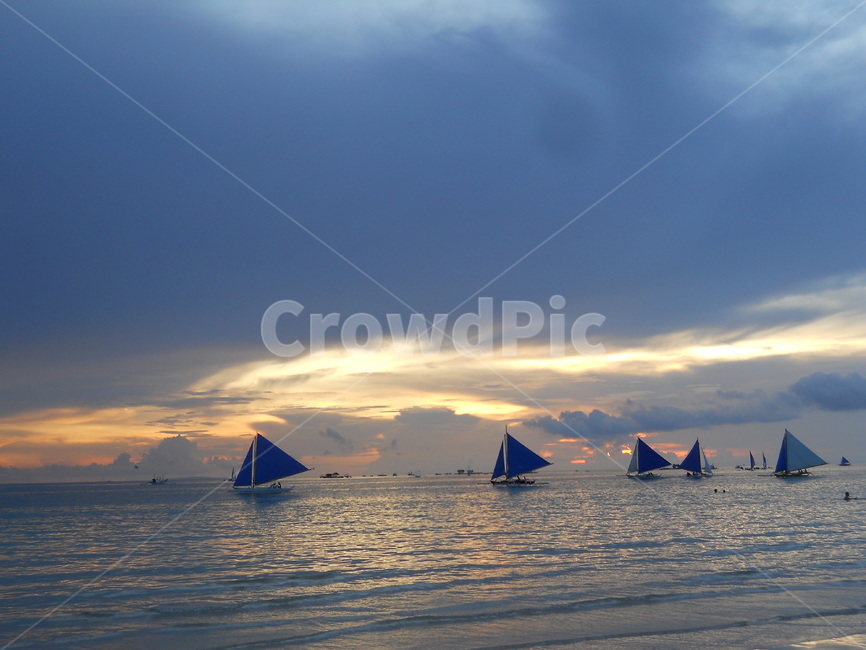 선셋,바다,보라카이,노을,세일링,sunset,sea,boracay,sailing