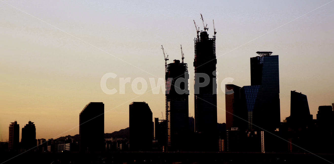 빌딩,빌딩숲,스카이라인,노을,도심,도시,풍경,city,landscape,실루엣,그림자,silhouette,shadow,building,건물,office building,사무실 건물
