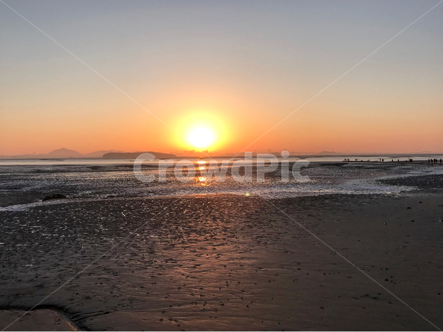 1월1일,정초,일출,갯벌,서해안,바다,자연,풍경,nature,landscape,light,빛,flare,플레어,sunlight,햇빛,outdoors,옥외