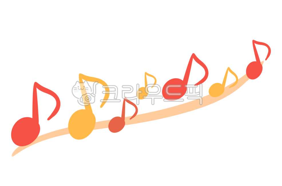 음표, 8분음표, 음악, 악보, 악상기호, 사진,이미지,일러스트,캘리그라피 - 레몬쓰작가