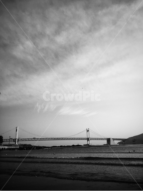 광안대교,부산,바다,파도,광안리