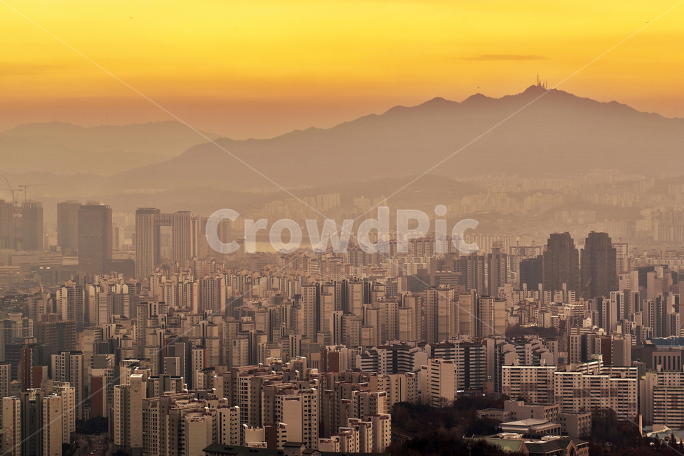 도심풍경,서울,안산,석양,일몰,마포구,노을,관악산,도시,풍경,city,landscape,한국도시풍경,한국도시경관,korea cityscape