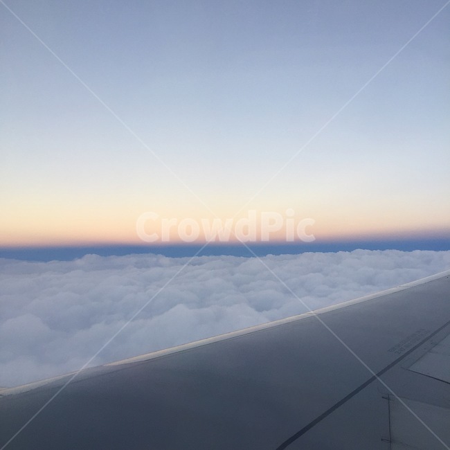 항공샷,비행기,비행기날개,노을,하늘,창공,구름,sky,cloud,plane,airplane,bluesky,sunset