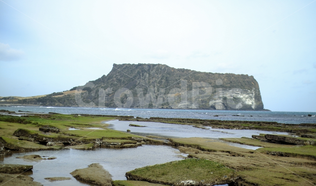 제주도,성산일출봉,광치기해변,겨울,바다,자연,풍경,nature,landscape,제주도,jeju,jeju island,outdoors,옥외,land,땅,water,물