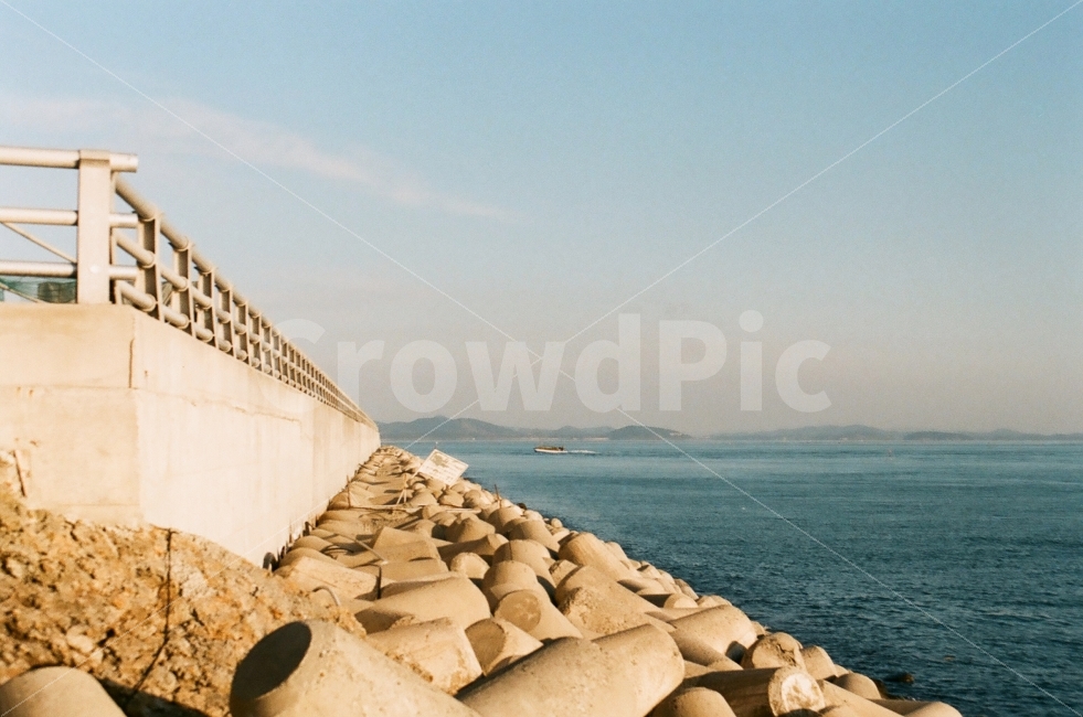 바다,방파제,느낌,전망,필름사진,자연,풍경,nature,landscape,water,물,outdoors,옥외,river,강