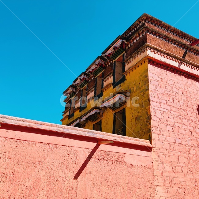 분홍,핑크,건물,벽돌,창문,하늘,window,햇빛,건축물,건물외관,exterior,building,structure,architecture,construction