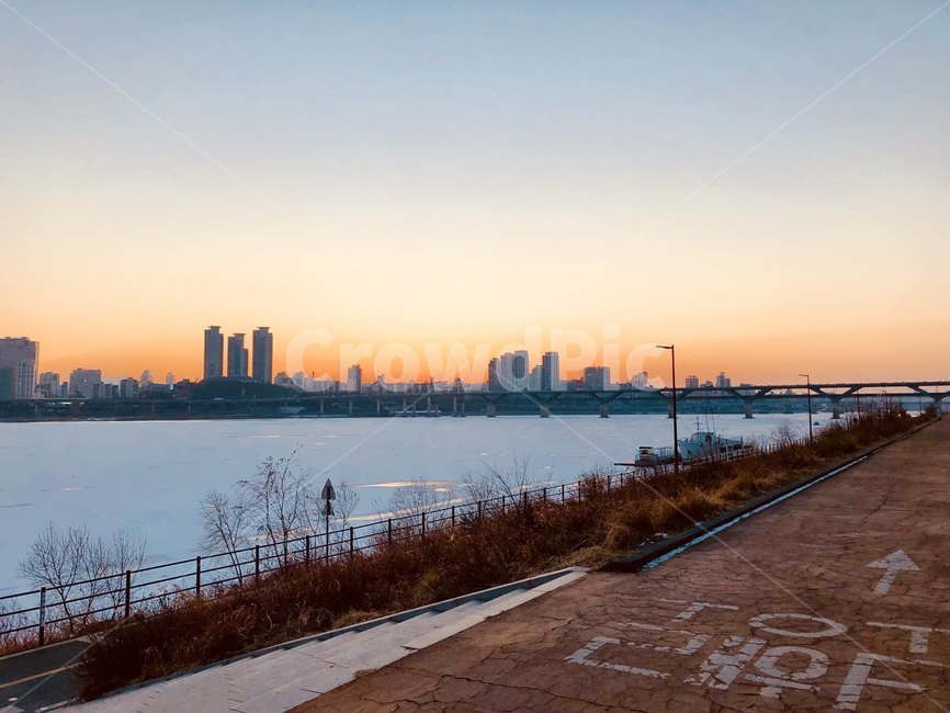 뚝섬한강공원,뚝섬,한강공원,한강,공원,겨울,해질녘,winter,sunset,river,도시,풍경,city,landscape
