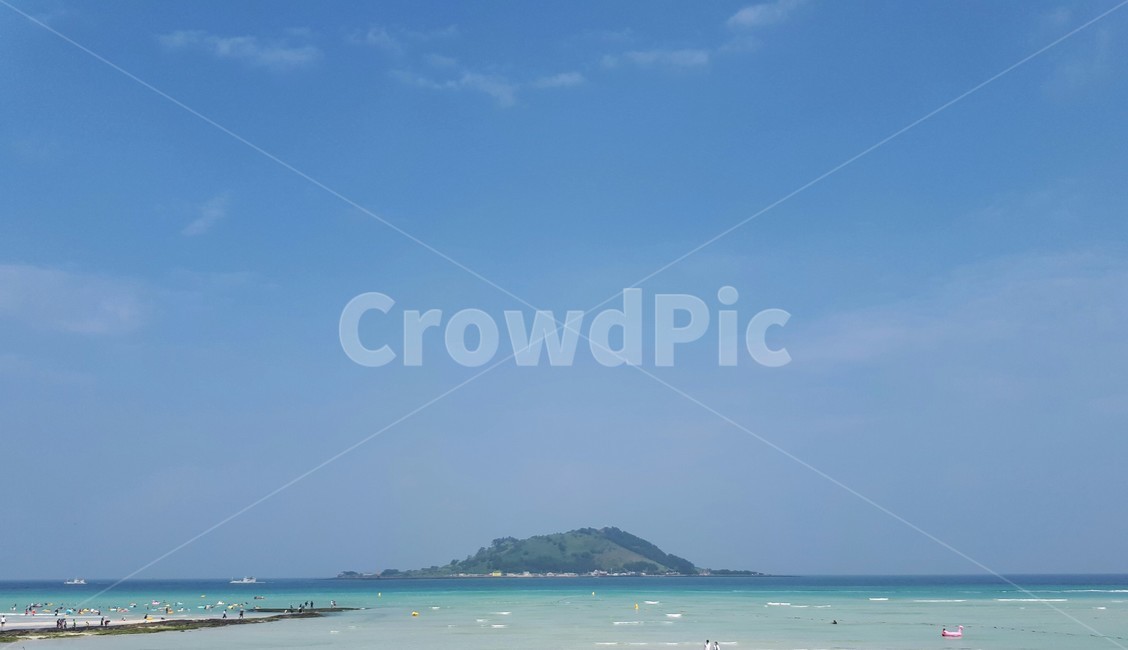 제주도,바다,해수욕장,여름,휴가,물놀이,수영,하늘,풍경
