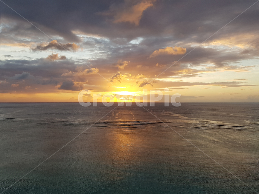 괌하늘,수평선노을,노을,수평선,하늘과바다,노란태양,선셋,sunset
