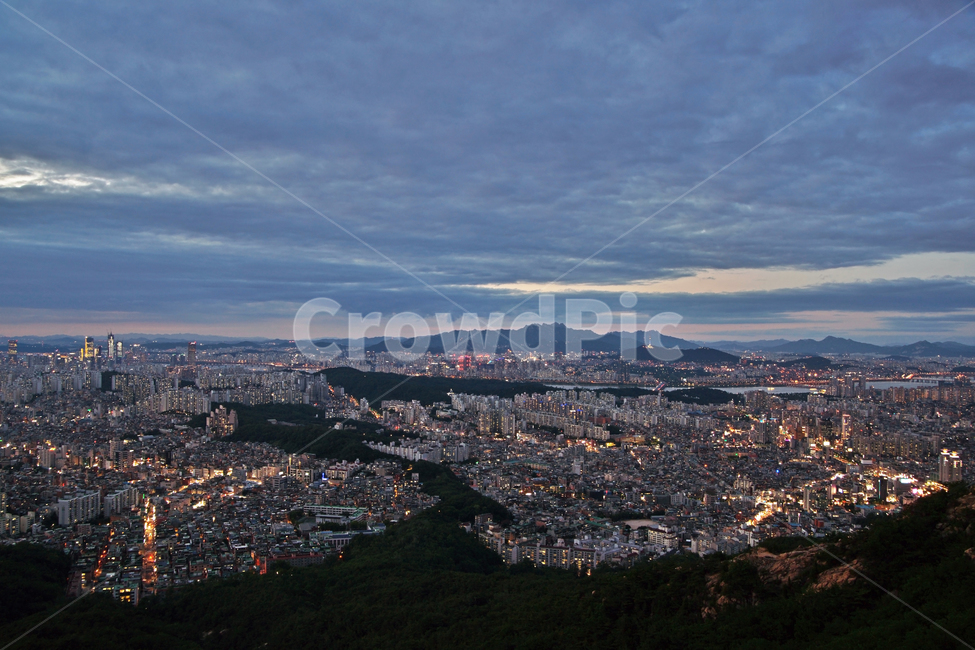 도심풍경,관악산,등산,강남구,도봉산,건물,야경,서초구,한강,관악구,불빛,조명