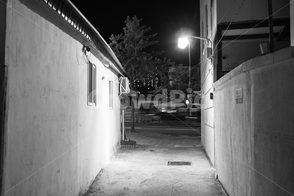 city,night,alley background,building,street light,road,street,village road,alley,fence,wall,landscape