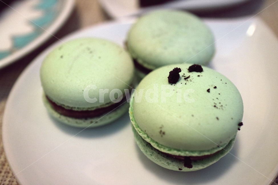 마카롱,디저트,간식,dessert,민트마카롱,과자,카페