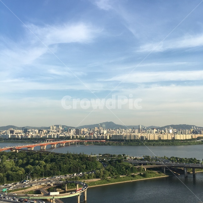 서울,구름,대교,풍경,한강,도시,풍경,city,landscape,한국도시풍경,한국도시경관,korea cityscape,교통,교통수단,traffic,transportation,경치,nature,자연,outdoors,옥외,scenery,aerial view,조감도