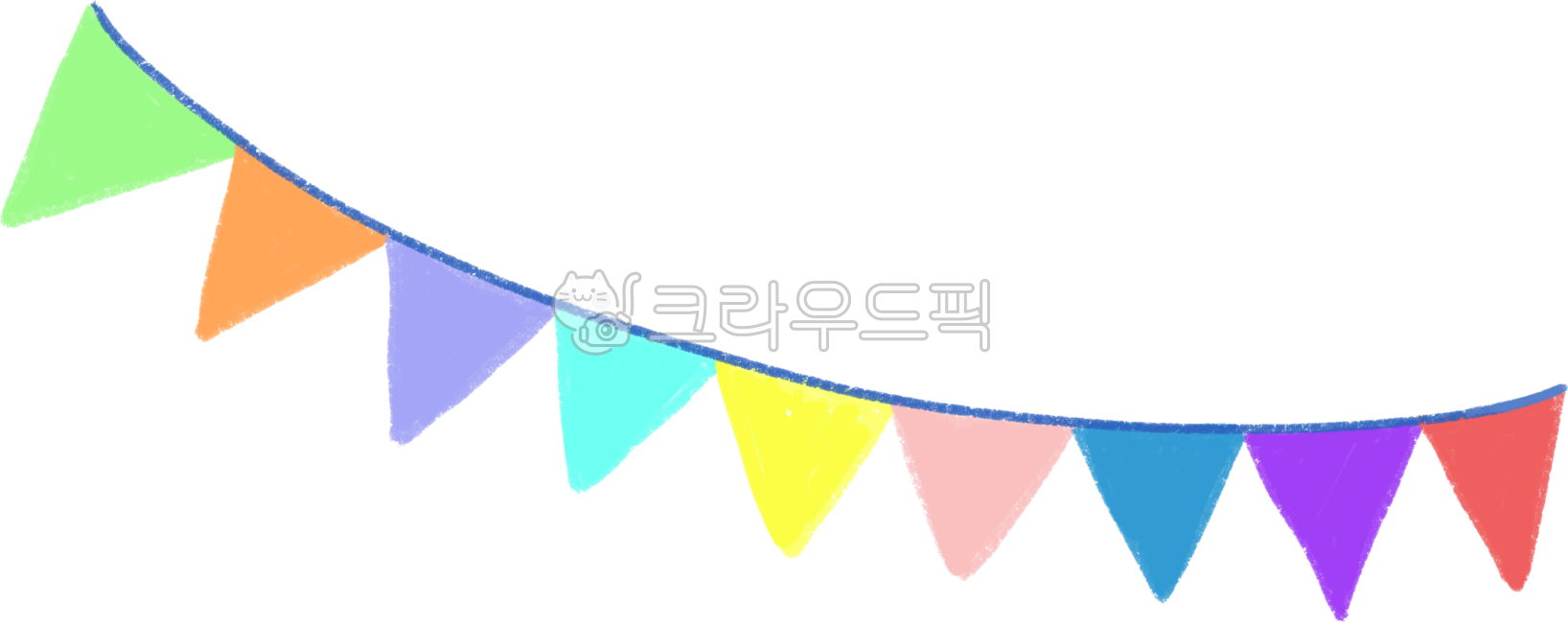가랜다,꾸밈,캠핑,삼각표,여러색깔,깃발