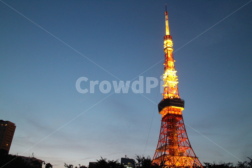 night view,Tokyo,Taoist Tower,fire,tower