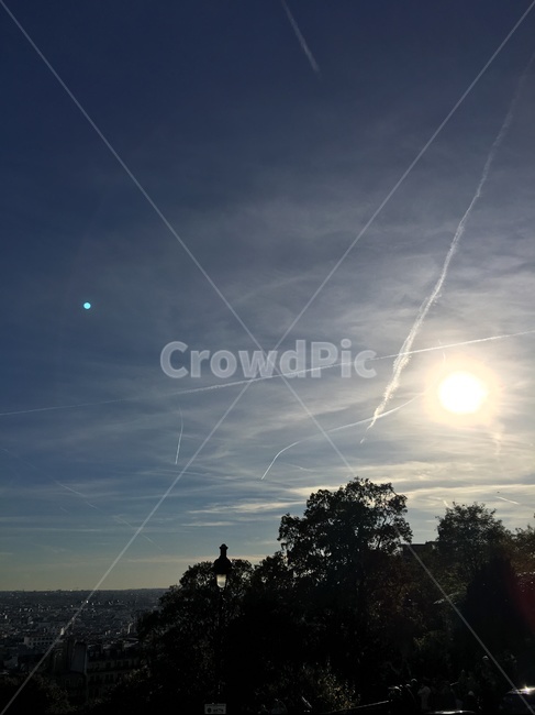 light,빛,nature,자연,sunlight,햇빛,bluesky,sky,하늘,프랑스,몽마르뜨언덕,언덕,몽마르뜨