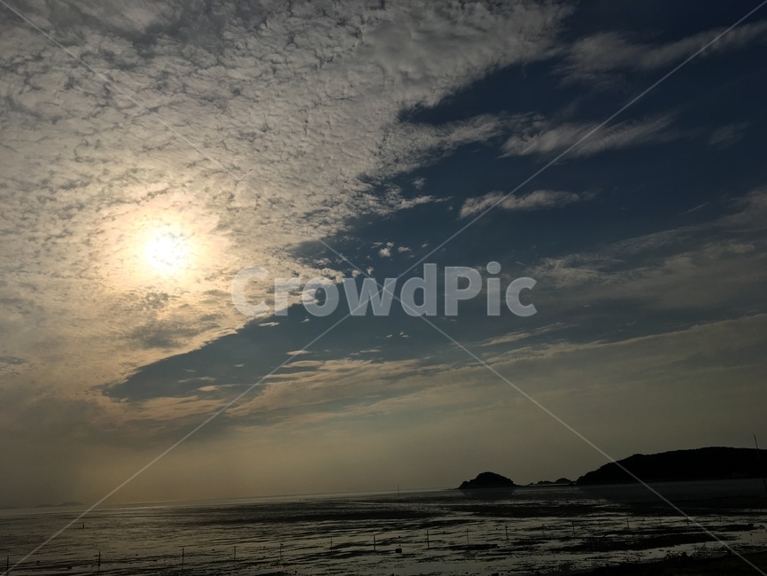하늘,구름,바다,해,감성,인천,한국,자연,자연,풍경,nature,landscape,light,빛,flare,플레어,sunlight,햇빛,outdoors,옥외