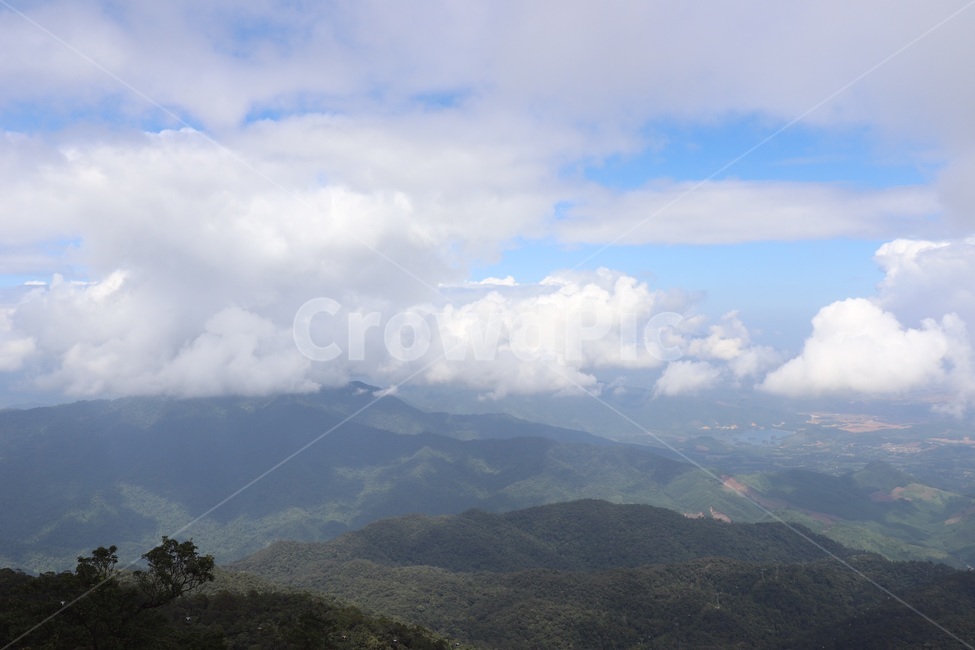 하늘,풍경,산,나무,구름,자연,자연,풍경,nature,landscape,outdoors,옥외,weather,날씨,mountain range,산맥,mountain,cumulus,적운,cloud,sky