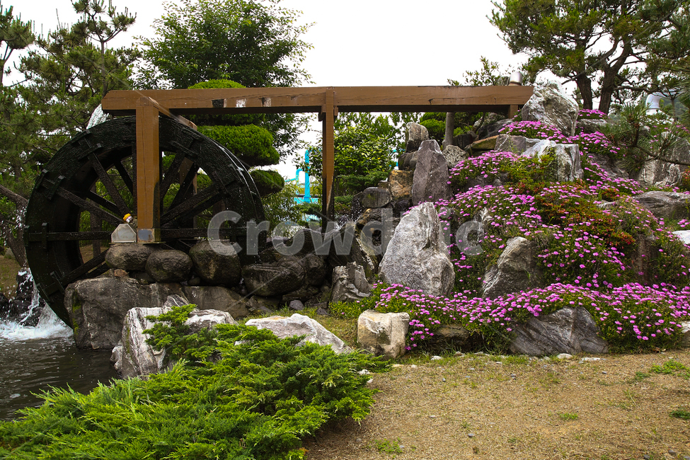 물레방아,꽃,정원,공원,자연,조경,한국전통,한국문화,korean traditional,korean culture,사물,물건,오브젝트,thing,object,matter