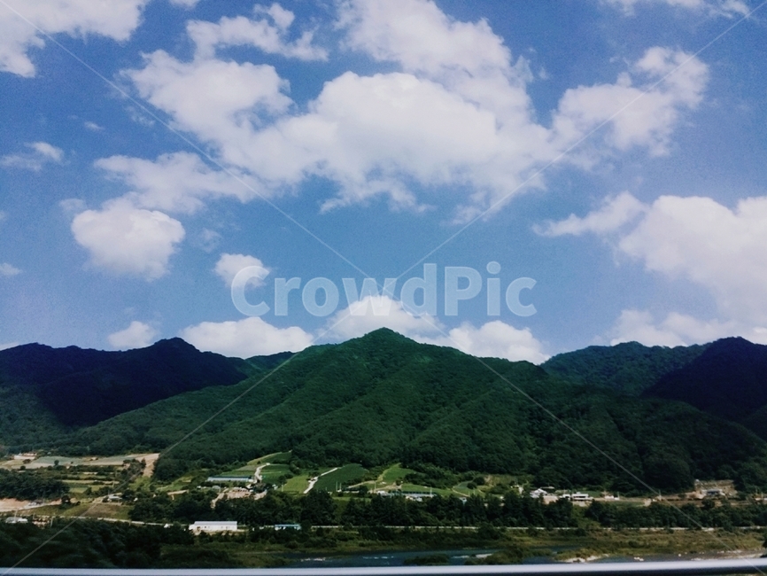 강원도,산,자연,마을,하늘,구름,날씨,sky,mountain,nature