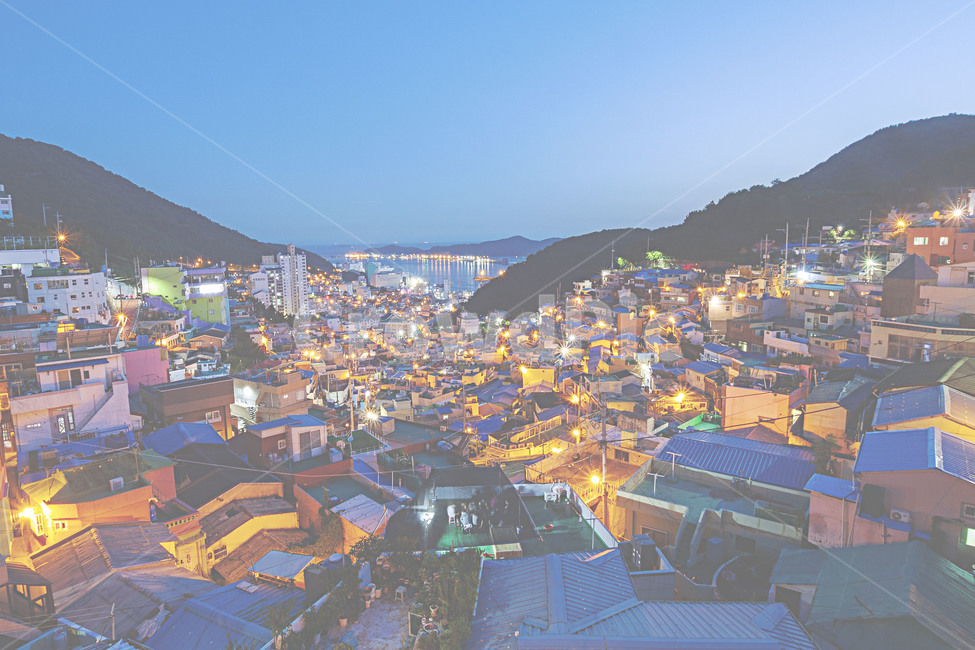 부산,감천문화마을,풍경,야경,감천문화마을야경,landscape,nightview,시골,마을,풍경,landscape,country,rural,town