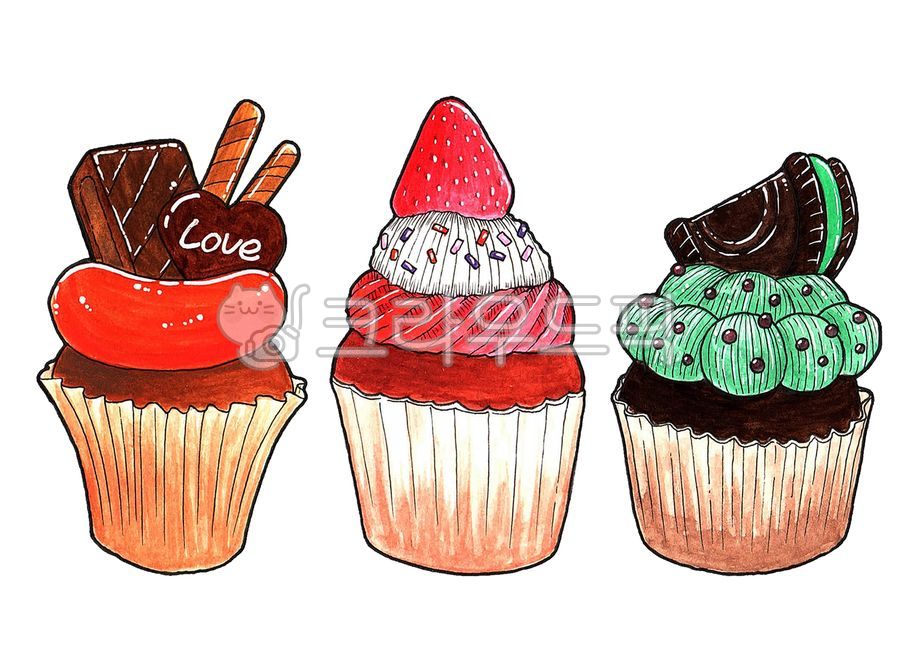 Mint Choco,bread,snack,Mint,strawberry,cream,confectionery,food,baking,dessert,Choco,illustration,sweet,cupcake,colorful,chocolate