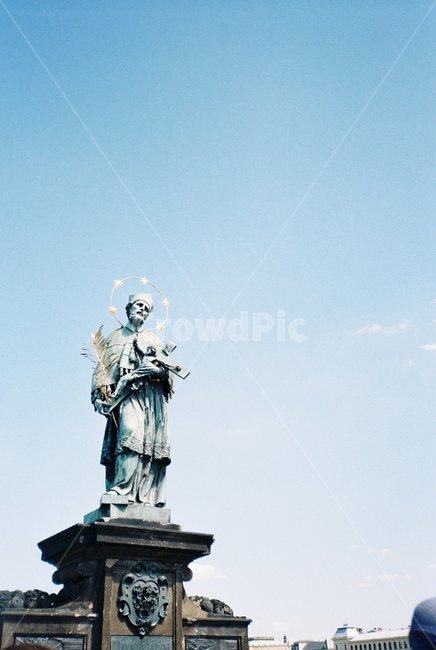 체코,프라하,카를교,네포무크,유럽,조각상,동상,석상,조형물,statue,bronze statue,stone statue