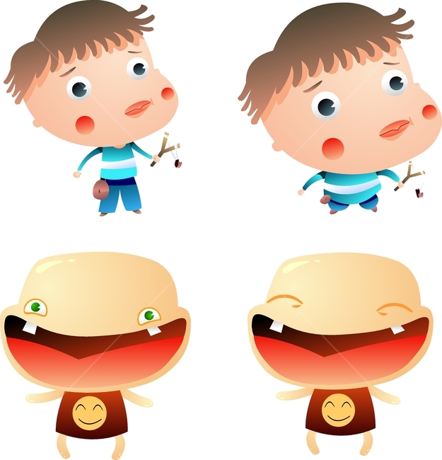 innocence,smile,exaggeration,character,Big head,Staring,children,catching birds,depressed,action,laugh,Hunter,comic character,hunt,slingshot,Character,Absurdity,pleasure,ugly,rubber band gun,feeling,Gag,smile man,person,child,Naughty boy,clipart,mood,icon