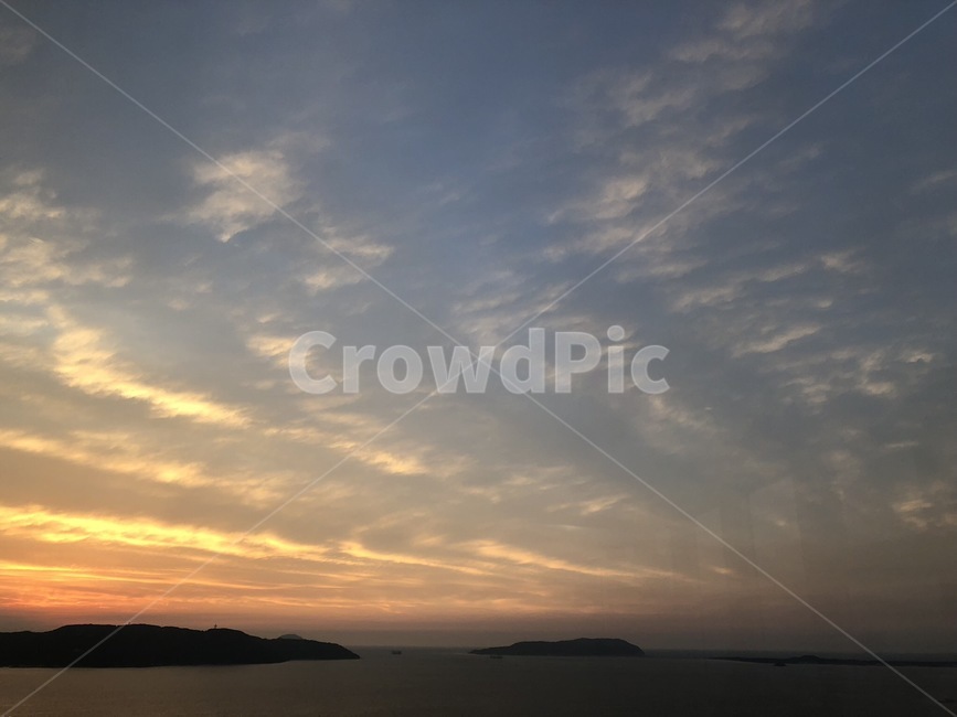 노을,하늘,구름,바다,자연,후쿠오카,일본,일본풍경,자연,풍경,nature,landscape,outdoors,옥외,sky