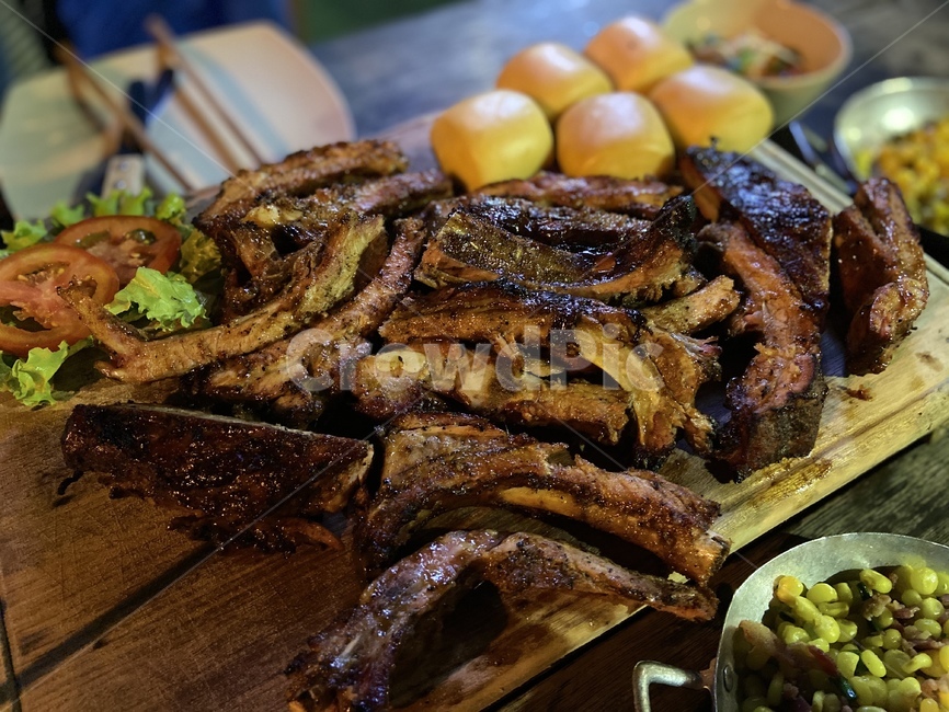 갈비,음식,bbq,고기,돼지고기