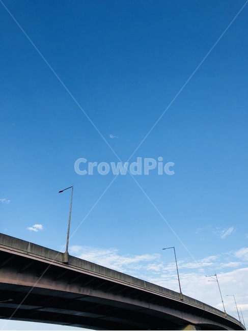 고가,다리,가로등,하늘,구름,오후,자연,풍경,nature,landscape,road,도로,freeway,고속 도로