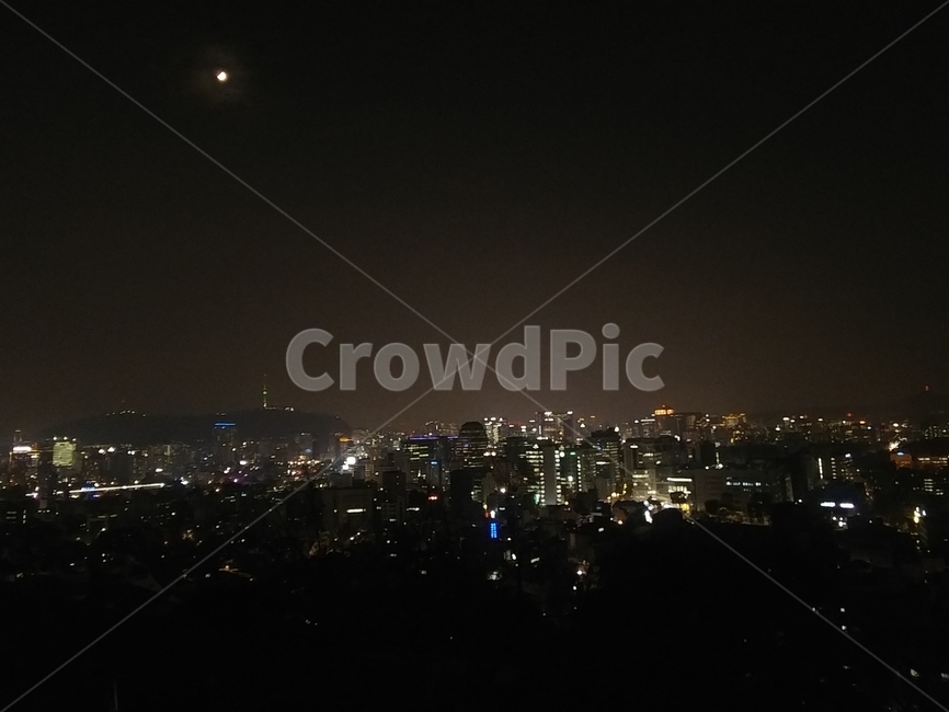 야경,달,밤,하늘,도시,야경,밤,풍경,nightscape,night,landscape,도시,city,한국도시풍경,한국도시경관,korea cityscape,nature,자연,outdoors,옥외,경치,scenery
