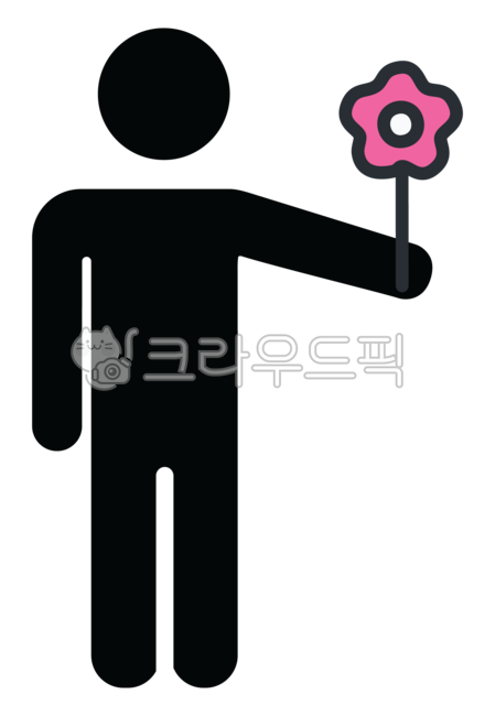 이모티콘,사람,꽃,선물,고백