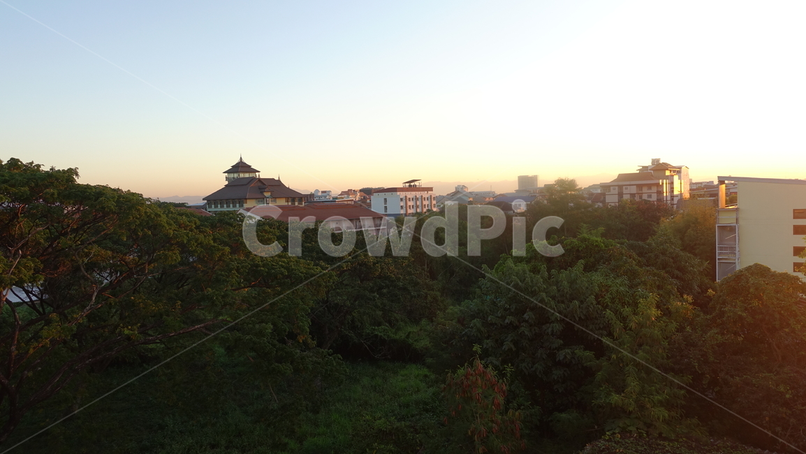 아침햇살,scenery,풍경,outdoors,옥외,landscape,경치,building,건물,town