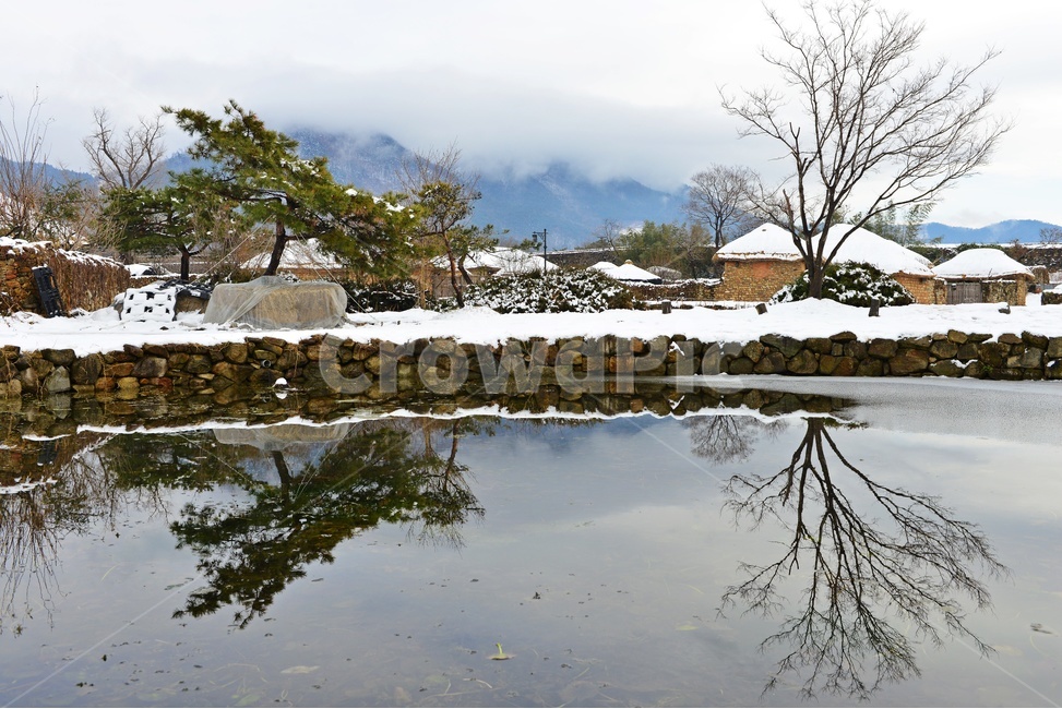water,물,전남,순천,낙안읍성,낙안읍성설경,겨울,계절,운해,설경,nature,초가지붕,초가집,민속마을,낙안읍성민속마을,자연,outdoors,옥외,housing,주택,hut,오두막,rural,농촌,human,인간,person,사람,plant,식물,tree,나무,연못,반영,겨울,계절,winter,season,시골,마을,풍경,landscape,country,rural,town,한국전통,한국문화,korean traditional,korean culture