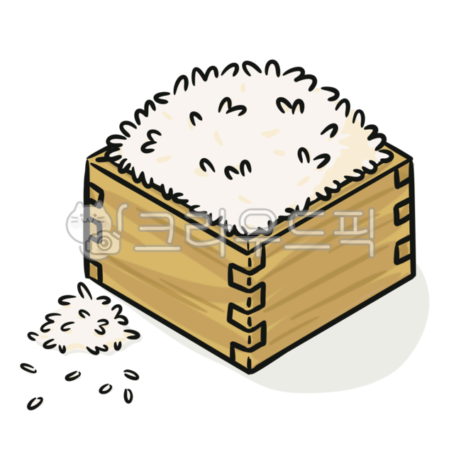 쌀그림,일러스트,라이스,음식,food,요리,쌀,추수,수확,곡식,밥,한되,햇쌀,한줌,가을