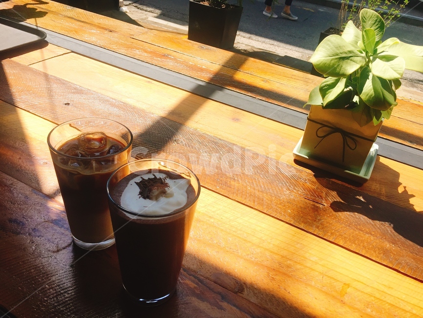 커피,테라스,초코라떼,아이스초코라떼,아이스커피,coffee,ice,choco,latte,라떼,음료,drink,화분