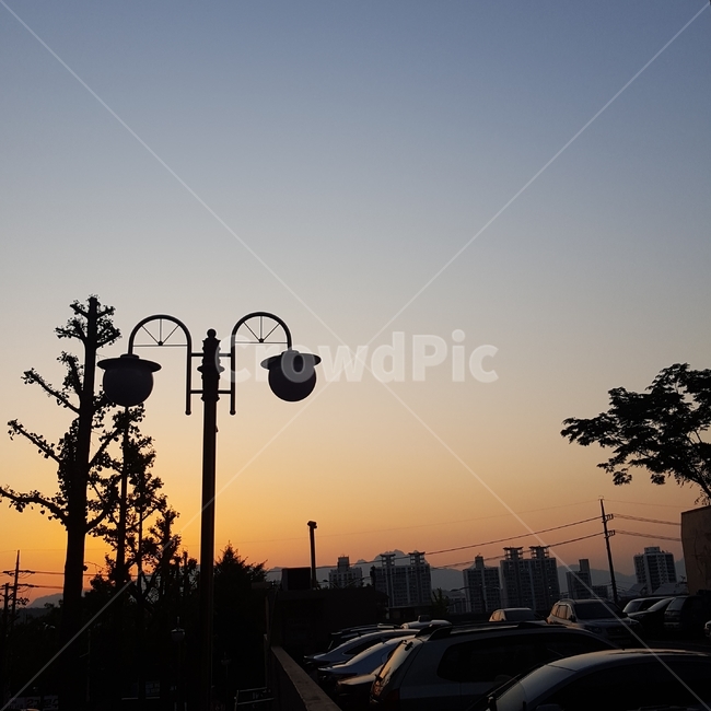 해질녘,가로등,배경,역광,하늘,퇴근,어스름,자연,풍경,nature,landscape,도시,city,한국도시풍경,한국도시경관,korea cityscape,실루엣,그림자,silhouette,shadow