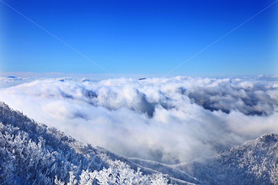 frost,서리,nature,자연,outdoors,옥외,ice,빙,mountain,산,mountainrange,산맥,glacier,빙하,snow,눈,scenery,상고대,무주,덕유산,덕유산설경,설경,설청봉,향적봉,중봉,경치,풍경,운해