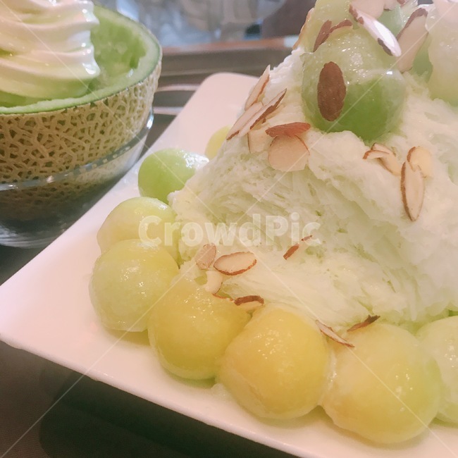 빙수,메론,메론빙수,여름후식,여름디저트