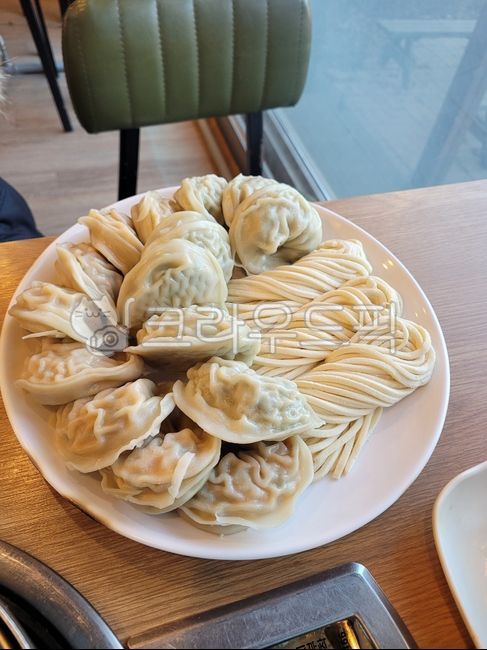 dumpling, chair, Kalguksu, food - Authentic Korean Stock Photos by ...