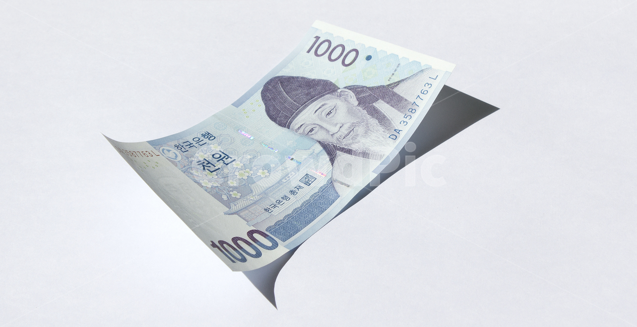 돈,지폐,종이돈,머니,금융,경제,흰배경,천원,1000,1000원,한국,대한민국,화폐,앞면,한장,그림자,종이,금융,돈,finance,banking,money