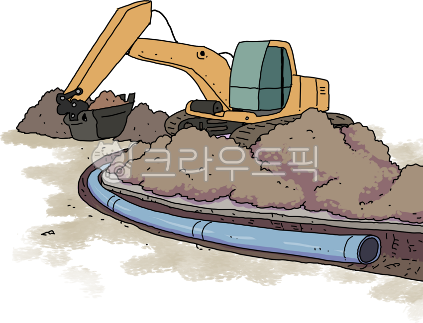 Forklift,pipeline construction,construction,leak repair,construction scene,under construction,digging,pipeline work,work,drawing,hand drawing,digging,heavy equipment,construction site,burial