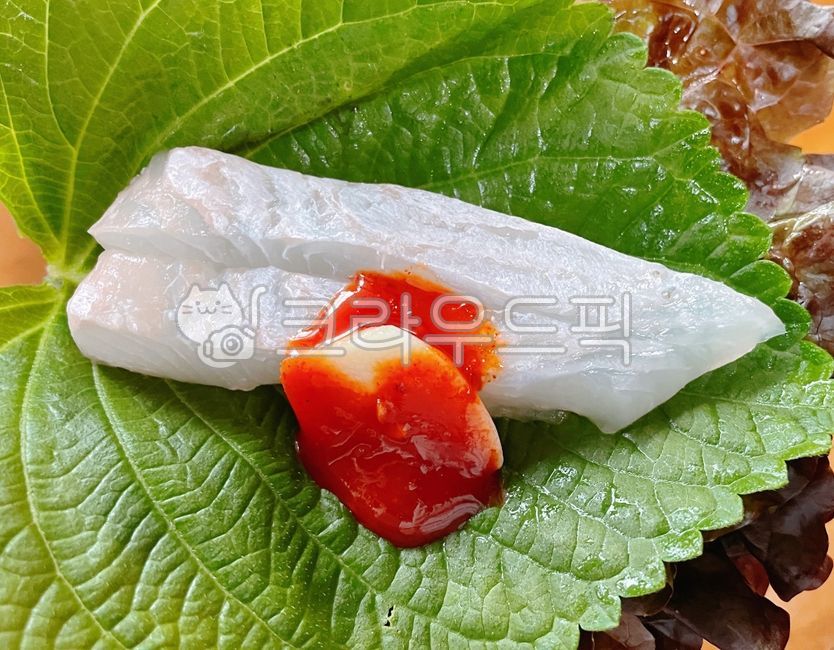 광어회,생선회,광어,생선,회,사시미,날음식,요리,식사,초장,초고추장,마늘,슬라이스마늘,깻잎,쌈,쌈채소,야채,채소,음식,food,fish,dish,cook,meal